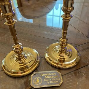 NEW!  Pair of Baldwin Brass Candlesticks.